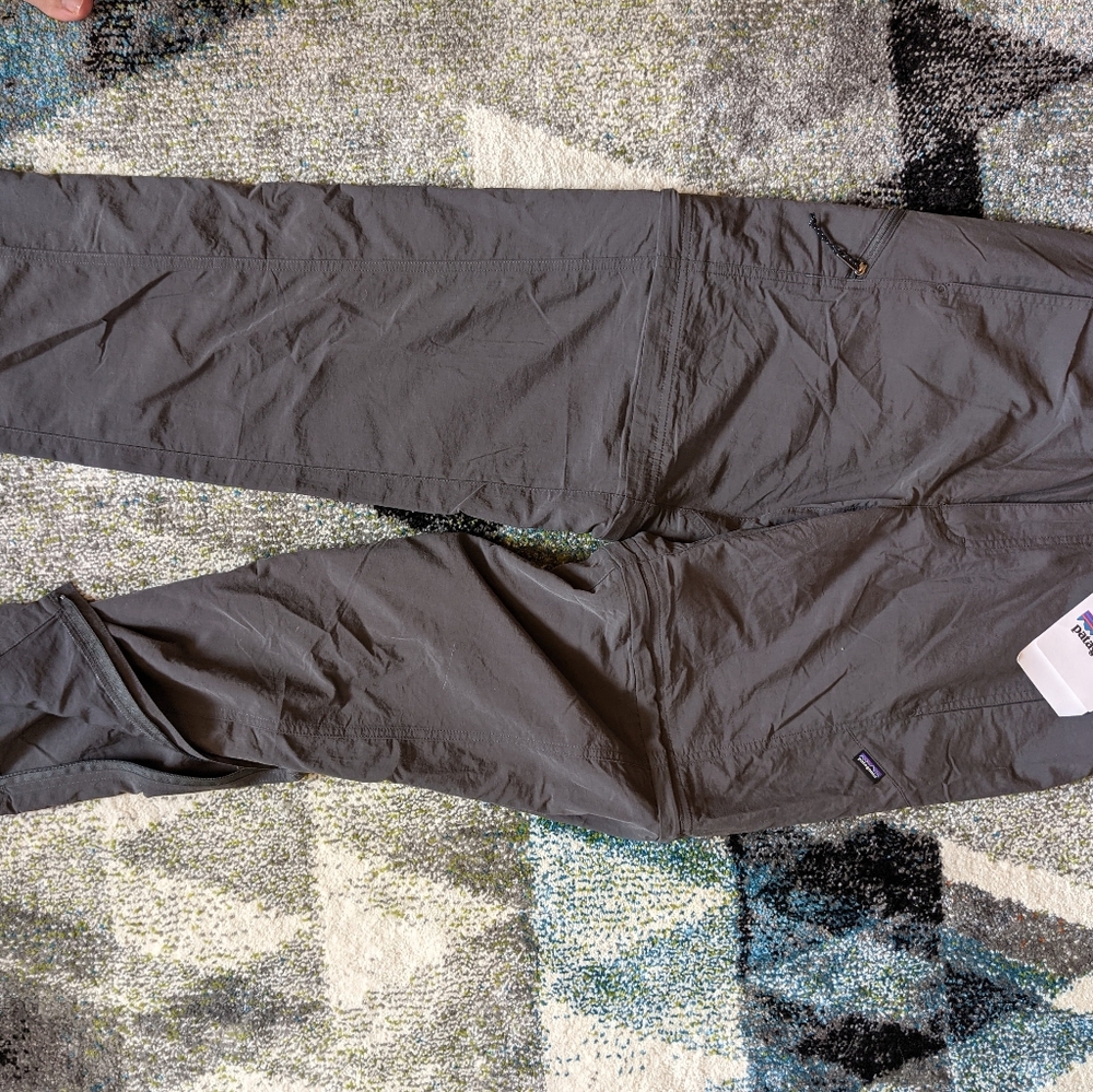 NWT gray Patagonia zip-off pants
